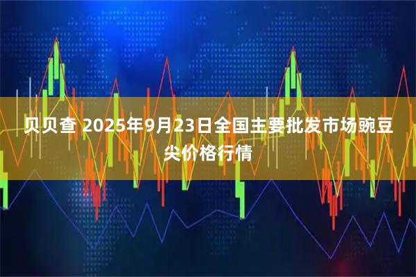 贝贝查 2025年9月23日全国主要批发市场豌豆尖价格行情